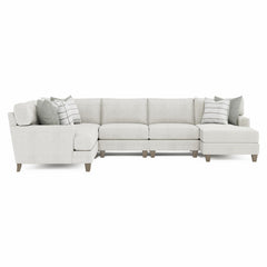 Mila Smoky Grey Sectional - Ornate Home