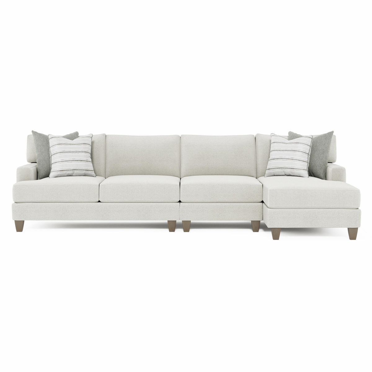 Mila Smoky Grey Sectional - Ornate Home