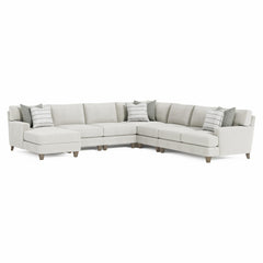 Mila Smoky Grey Sectional - Ornate Home