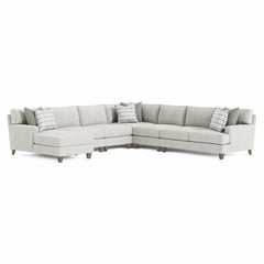 Mila Smoky Grey Sectional - Ornate Home