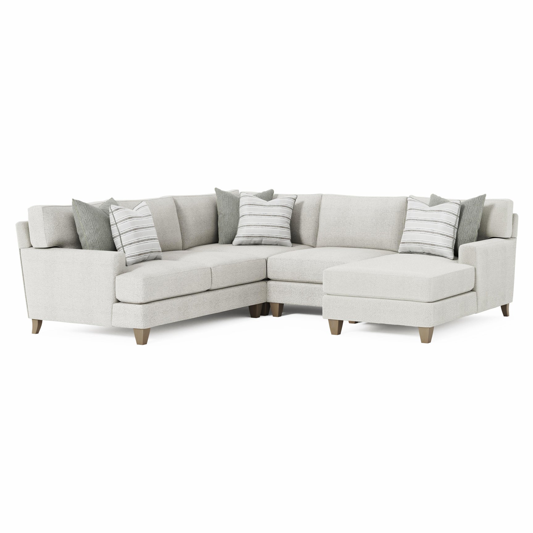 Mila Smoky Grey Sectional - Ornate Home