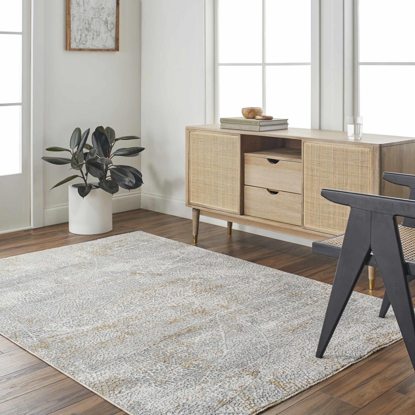 Mila Textured Rug with Fringes - Ornate Home