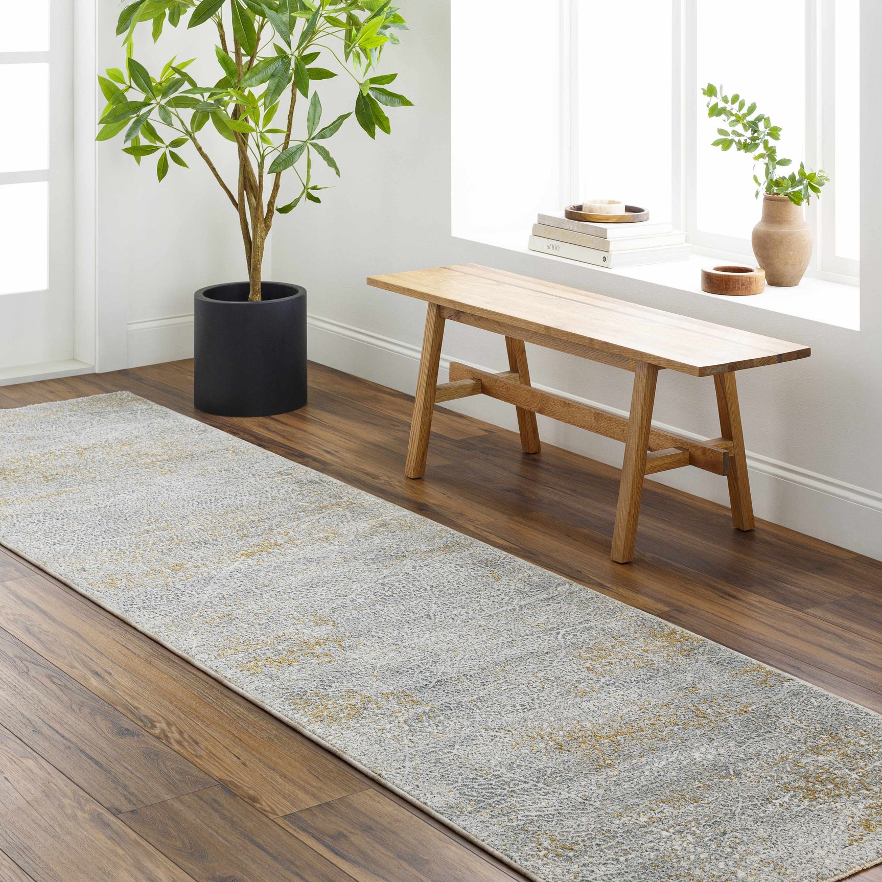 Mila Textured Rug with Fringes - Ornate Home