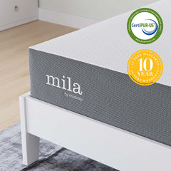 Mila White 10" Full Mattress - Ornate Home