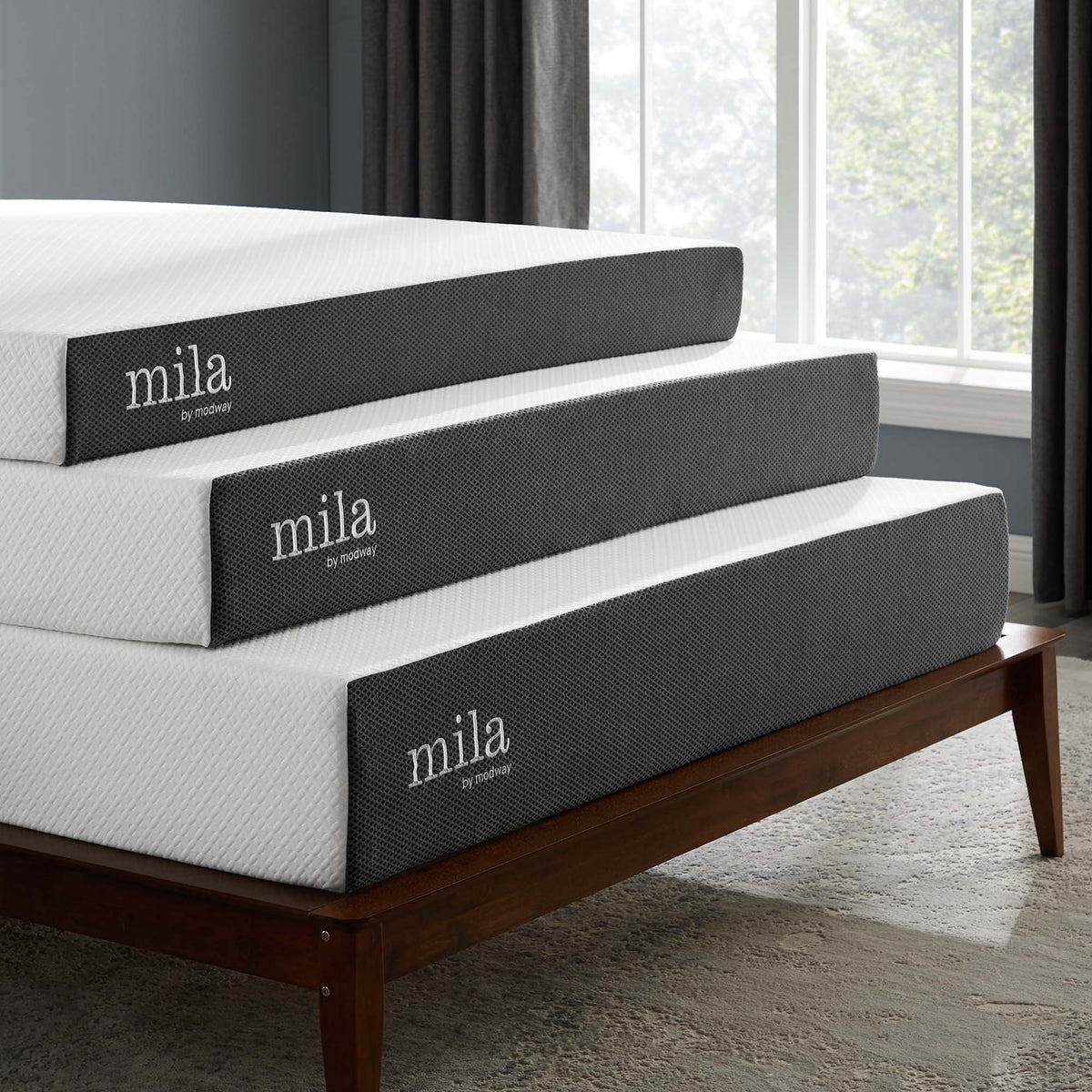 Mila White 10" Queen Mattress - Ornate Home