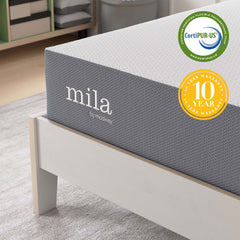 Mila White 10" Twin Mattress - Ornate Home