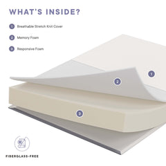 Mila White 8" Queen Mattress - Ornate Home