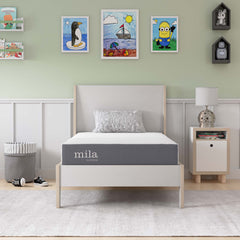 Mila White 8" Twin Mattress - Ornate Home