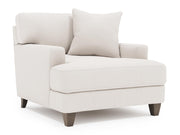 Mila White/Cream Fabric Chair - Ornate Home
