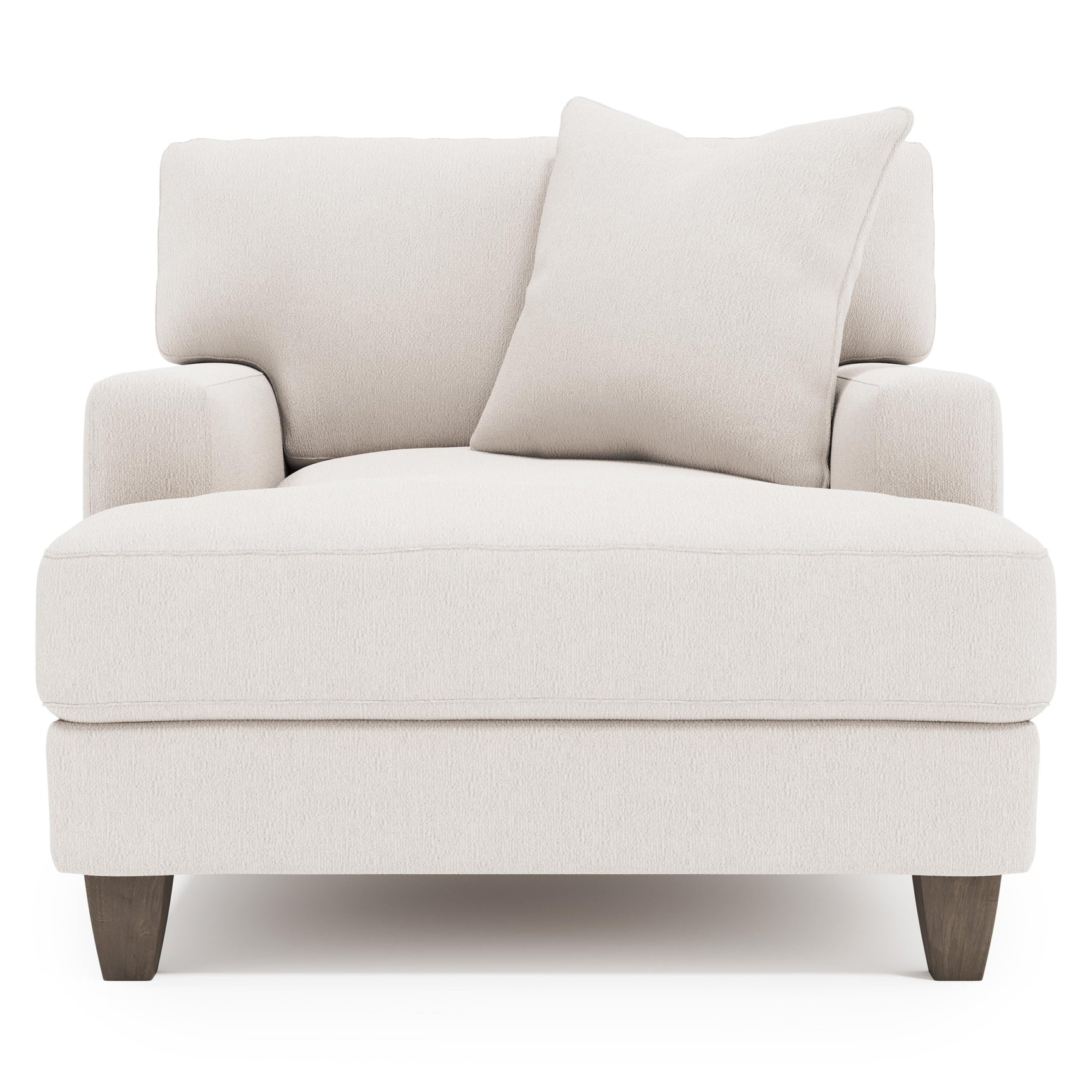 Mila White/Cream Fabric Chair - Ornate Home