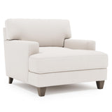 Mila White/Cream Fabric Chair - Ornate Home