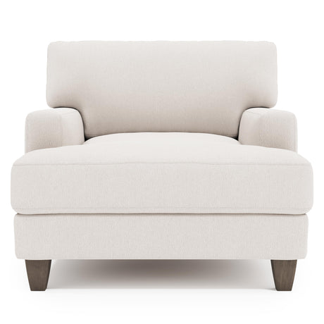 Mila White/Cream Fabric Chair - Ornate Home