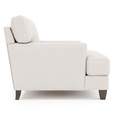Mila White/Cream Fabric Chair - Ornate Home