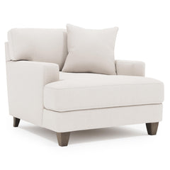 Mila White/Cream Fabric Chair - Ornate Home