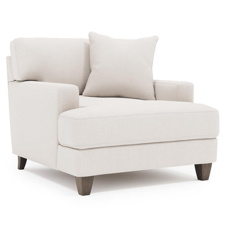 Mila White/Cream Fabric Chair - Ornate Home