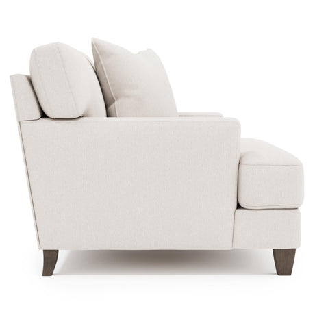 Mila White/Cream Fabric Chair - Ornate Home