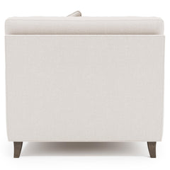 Mila White/Cream Fabric Chair - Ornate Home