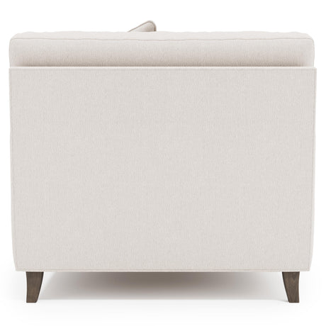 Mila White/Cream Fabric Chair - Ornate Home