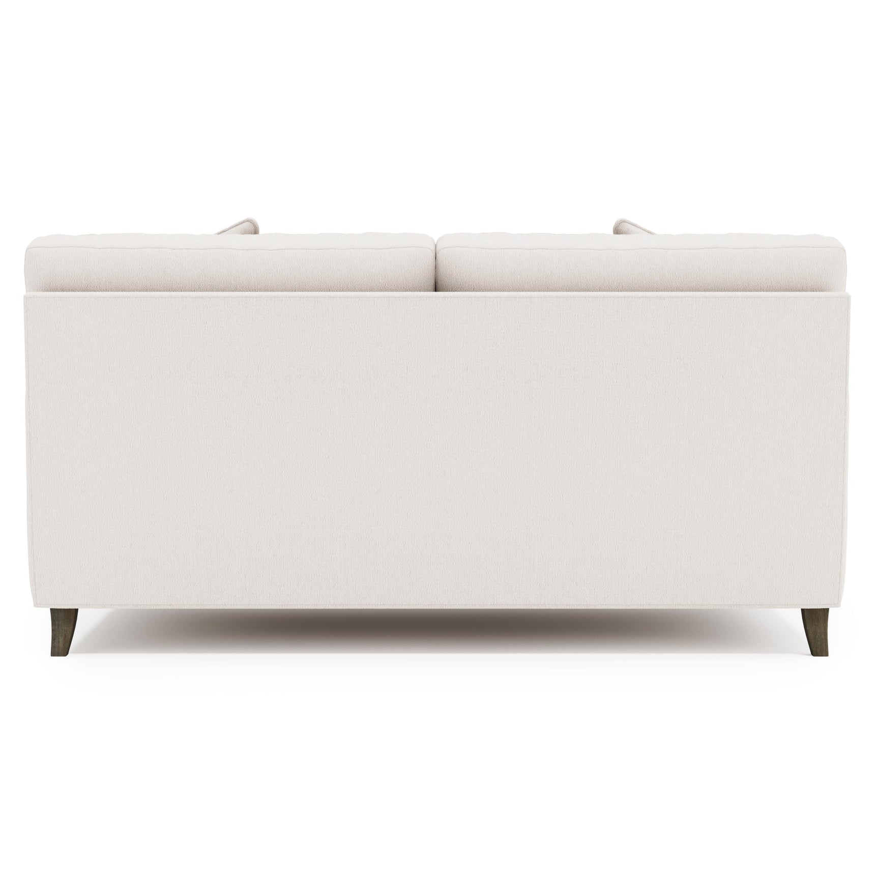 Mila White/Cream Fabric Loveseat - Ornate Home