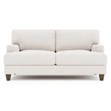 Mila White/Cream Fabric Loveseat - Ornate Home