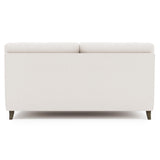 Mila White/Cream Fabric Loveseat - Ornate Home