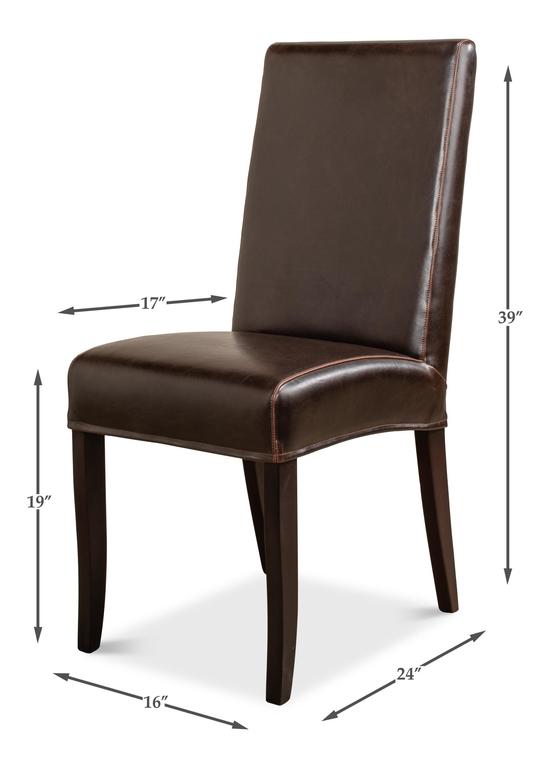 Milano Brown Side Chair (Set of 2) - Ornate Home