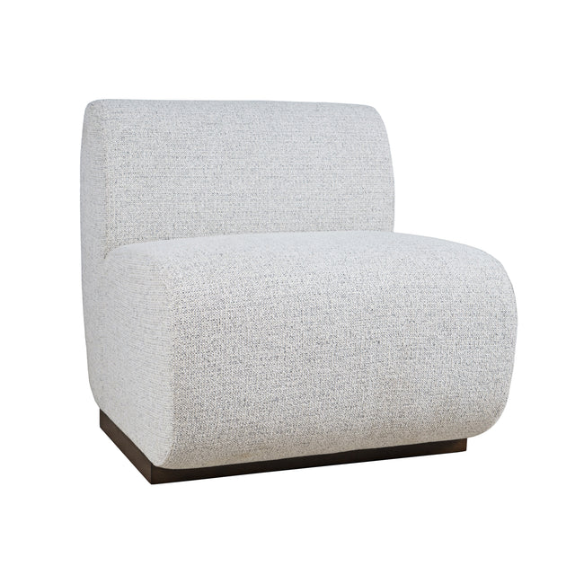 Milano Neutral Texture One Seat Banquette - Ornate Home