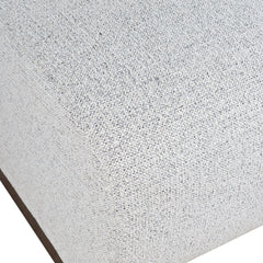 Milano Neutral Texture One Seat Banquette - Ornate Home