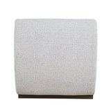 Milano Neutral Texture One Seat Banquette - Ornate Home