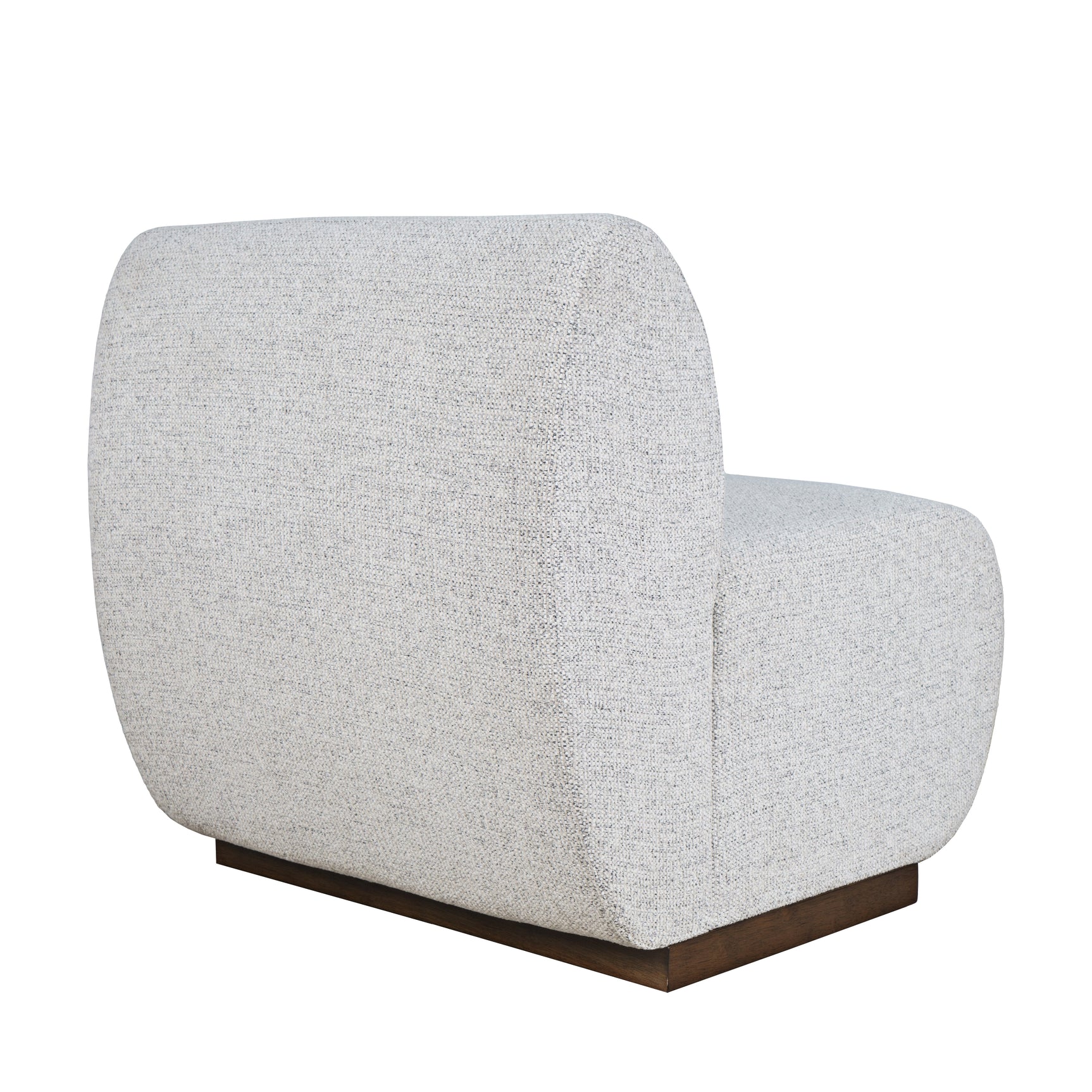 Milano Neutral Texture One Seat Banquette - Ornate Home