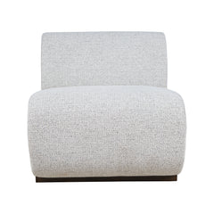 Milano Neutral Texture One Seat Banquette - Ornate Home