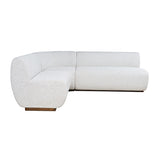 Milano Neutral Texture Three Seat Banquette - Ornate Home