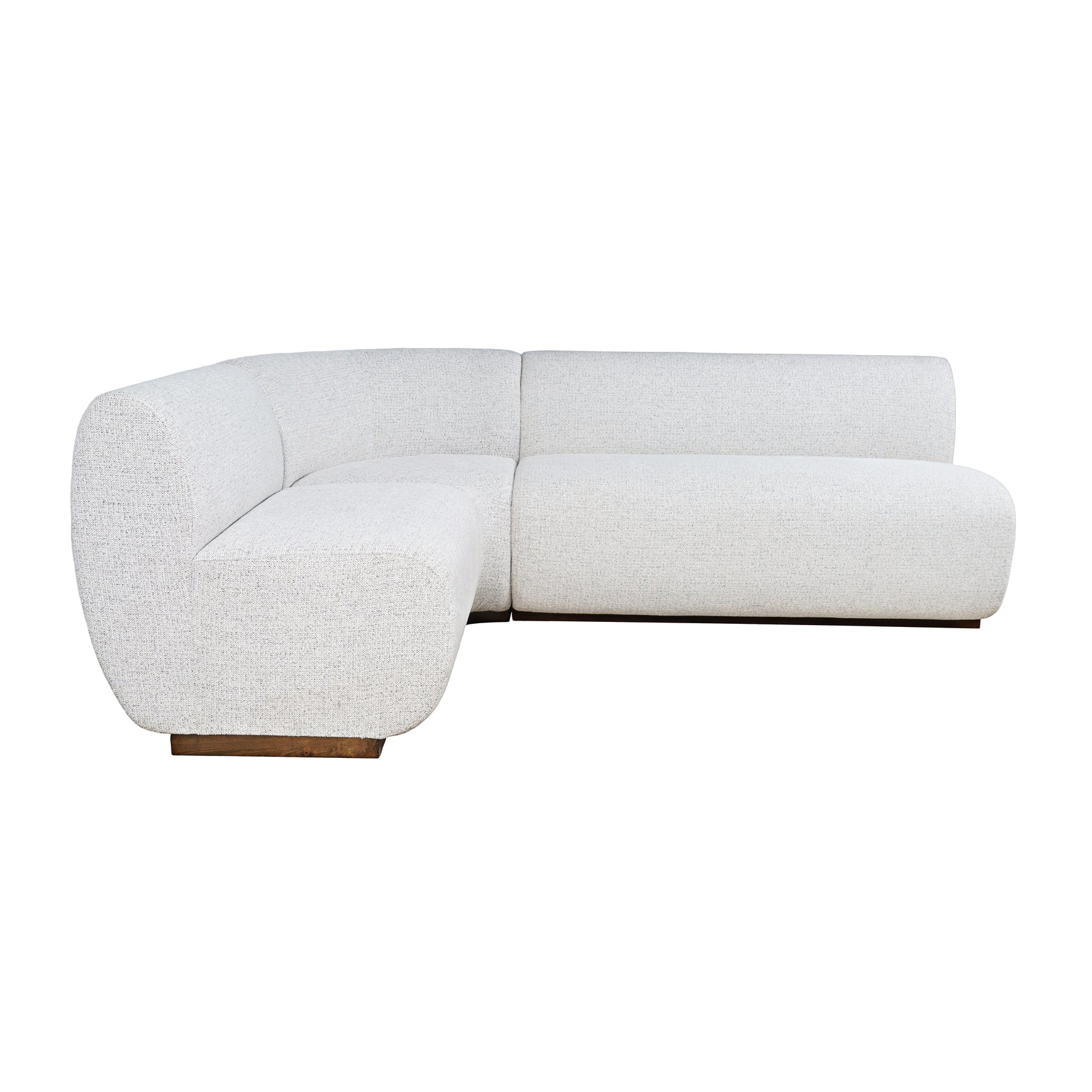 Milano Neutral Texture Three Seat Banquette - Ornate Home