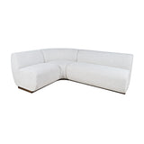 Milano Neutral Texture Three Seat Banquette - Ornate Home