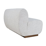 Milano Neutral Texture Three Seat Banquette - Ornate Home