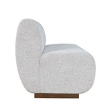 Milano Neutral Texture Two Seat Banquette - Ornate Home