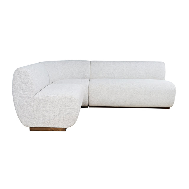 Milano Umber Brown Banquette w/ Table - Ornate Home