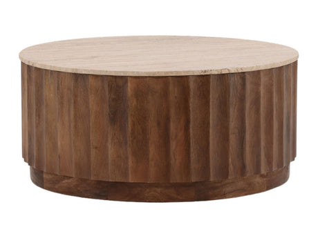 Milburn Natural/Brown Coffee Table - Ornate Home