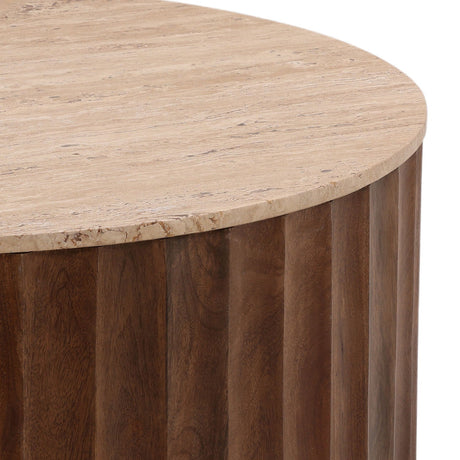 Milburn Natural/Brown Coffee Table - Ornate Home