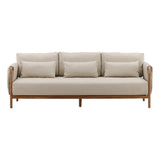Milburne Beige Outdoor Sofa - Ornate Home