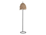 Milburne Black/Natural Floor Lamp - Ornate Home
