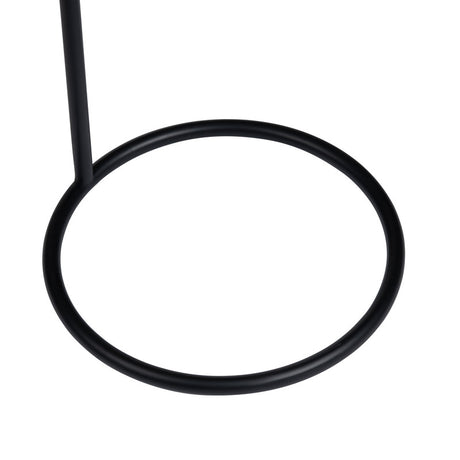 Milburne Black/Natural Floor Lamp - Ornate Home