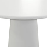 Milena White Outdoor Side Table - Ornate Home