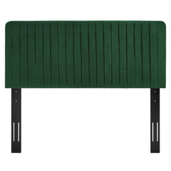 Milenna Emerald Channel Tufted Performance Velvet Full/Queen Headboard - Ornate Home