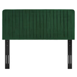 Milenna Emerald Channel Tufted Performance Velvet King/California King Headboard - Ornate Home