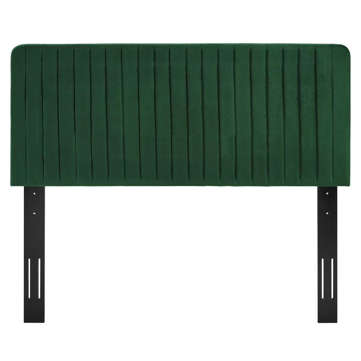 Milenna Emerald Channel Tufted Performance Velvet King/California King Headboard - Ornate Home