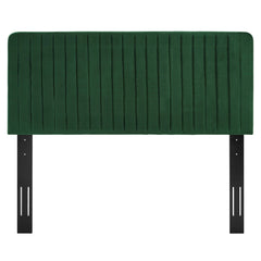 Milenna Emerald Channel Tufted Performance Velvet King/California King Headboard - Ornate Home