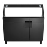 Miles Black 36" Bathroom Vanity Cabinet (Sink Basin Not Included) - Ornate Home