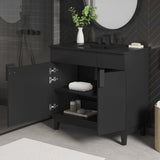 Miles Black 36" Bathroom Vanity - Ornate Home