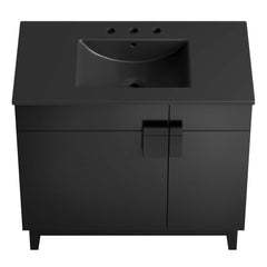Miles Black 36" Bathroom Vanity - Ornate Home